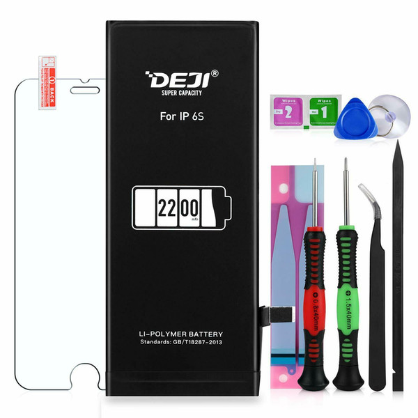 DEJI Battery for iPhone 6 6s 2200mAh High Capacity Replacement Full Set Tool Kit