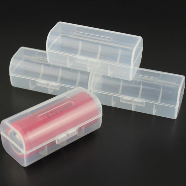 Quality Plastic Box Battery Case Storage Box for 1 Piece 26650 Battery Protect White Color Only