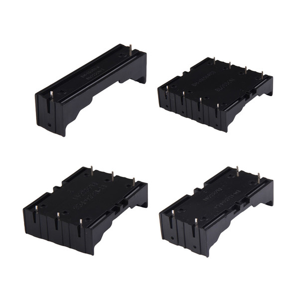 High Quality 18650 Battery Box Holder Batteries Case For 18650 in Parallel 3.7V Pole Black For Soldering 18650 Storage Box