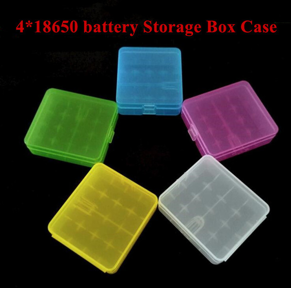 Promotion Light Portable Plastic Storage Box For 4 x 18650 Battery,Anti-abrasion batteries storage case/holder