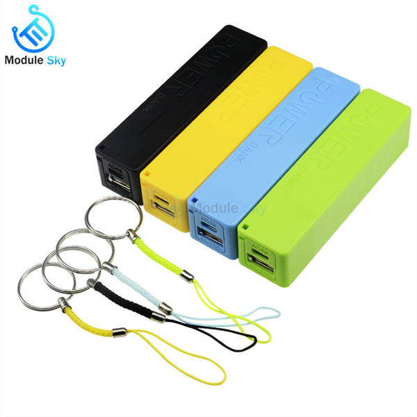 Blue/Green/Yellow USB Power Bank Case Kit 18650 Battery Charger DIY Box