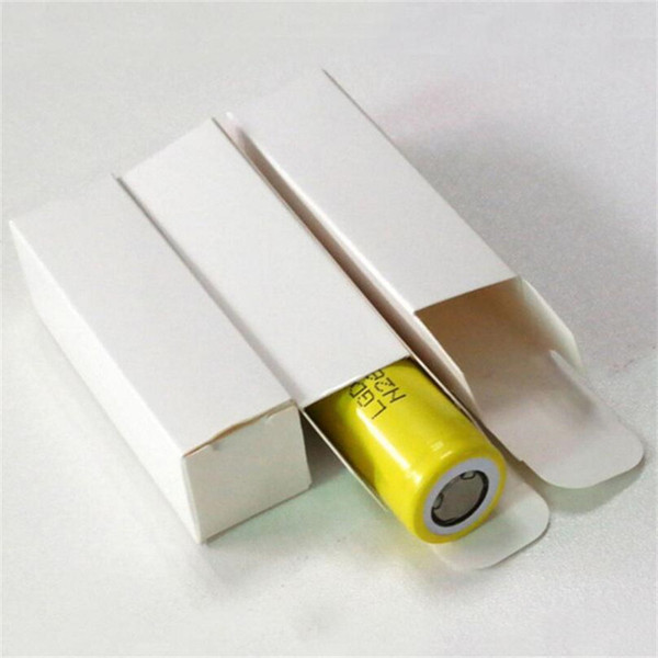 White Paper Battery Package 18650 Battery Holder Container Packaging Box Case for Single Battery Packed Dry Cell