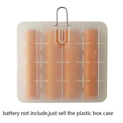 18650 battery holder Hard Plastic Case 18650 Battery Storage Boxes For 4pcs 18650 Batteries battery cell Container Holder case with hook