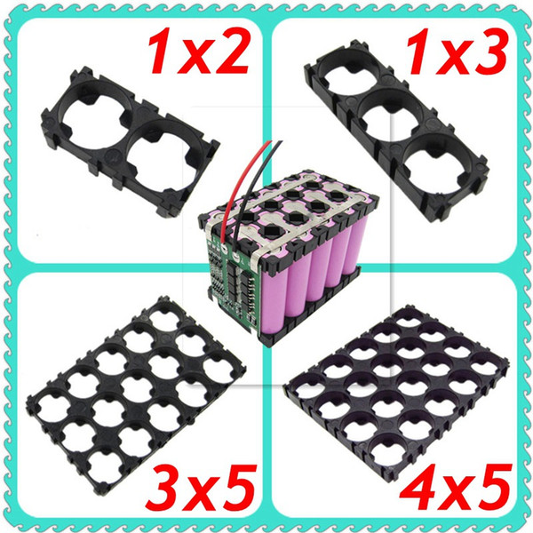 1x2 1x3 3x5 4x5 18650 Lithium Li-ion Battery Pack Spacer Shell Holder Bracket Buckle Connector Stitching for Radiating Series Parallel PCB