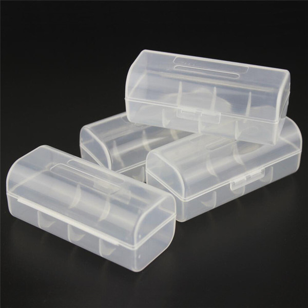 Free Shipping Plastic Box Battery Case Storage Box for 1 Piece 26650 Battery Protect White Color Only