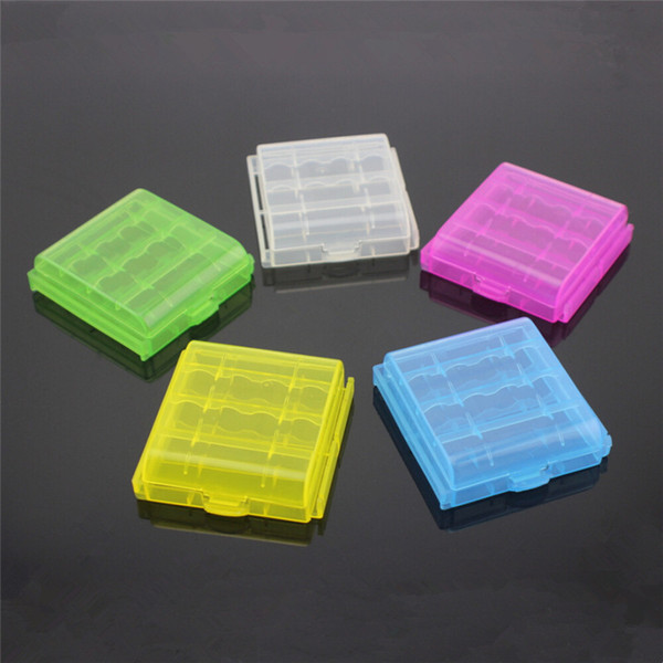 5 Colors Option Plastic Battery Case Storage Box for  14500 10440 Battery Protect Box