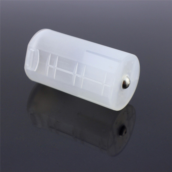 2 Piece * AA To D Battery Holder Conversion Adapter Switcher Converter Case White Color Battery Storage Box