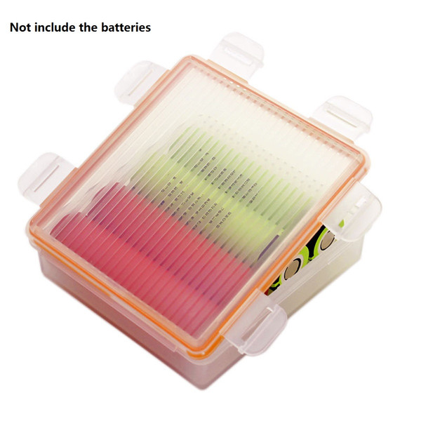 18650 Cell 18650 Battery Waterproof Storage box translucent Battery Holder Box container Plastic 18650 battery Protective Case Organizer