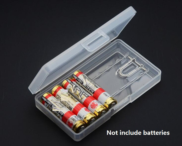 portable battery Storage boxes Battery Protective Case Holder Plastic Container for 8 AAA batteries AAA battery Organizer Protector Cover