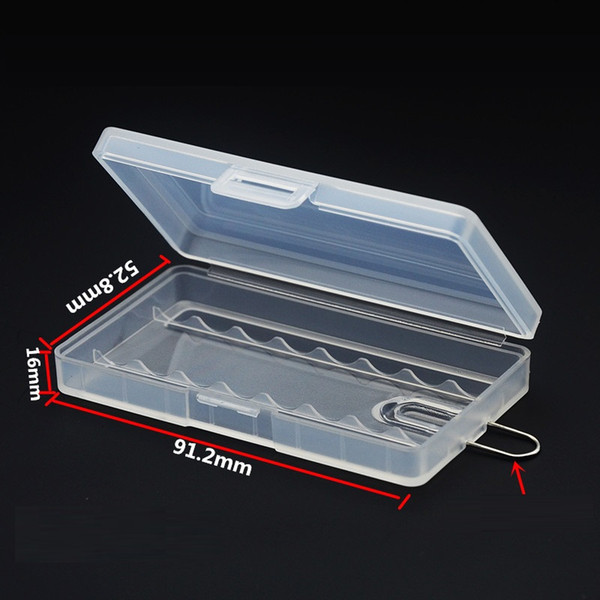 cheap price free shipping USA Transparent Plastic AAA Battery Storage Box for place 8pcs AAA Batteries battery Organizer Holder Container