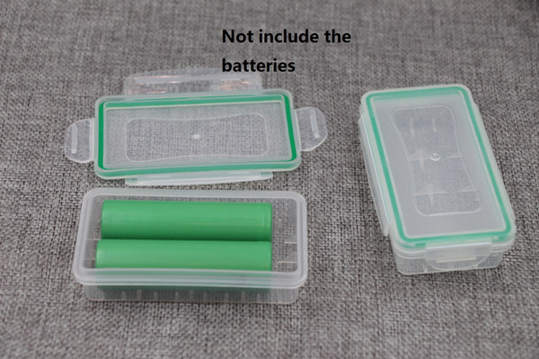 Clear Plastic Waterproof 18650 Battery Storage Case Holder Organizer 18650 16340 Batteries Hard Plastic Protective Case Battery Storage Box