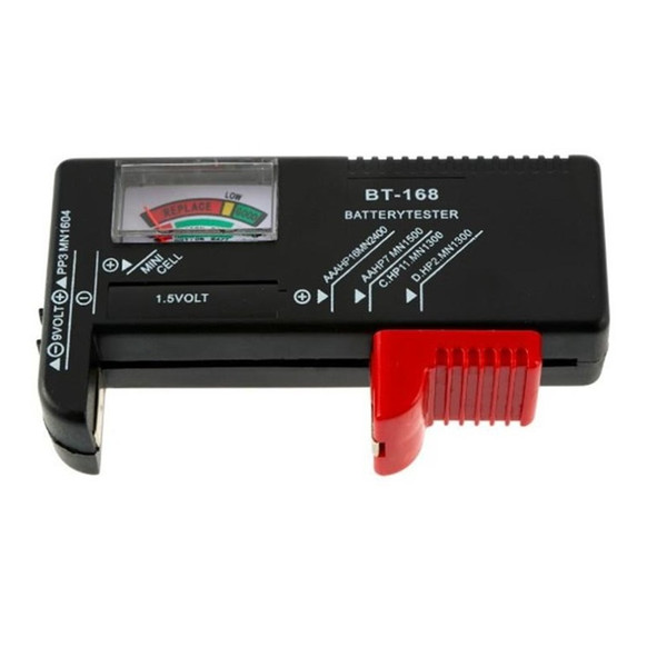 BT-168 Pointer display BT168 Universal Battery Tester Checker for 9V  1.5V Button Cell Batteries