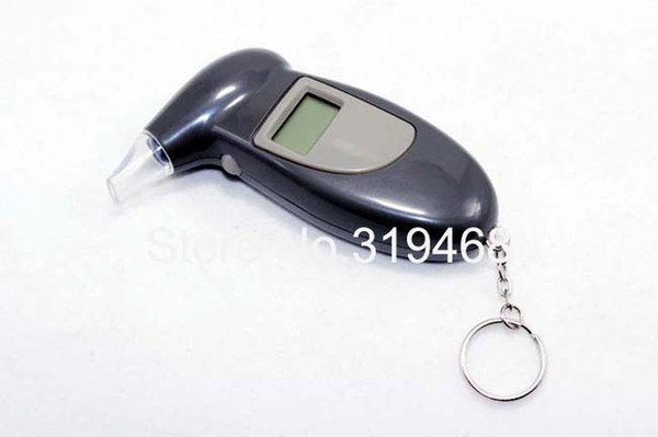 300pcs/lot RA Key Chain Backlight Digital Breathalyzer Alcohol Breath Analyze Tester With 4 Attachment Free Shipping 0001