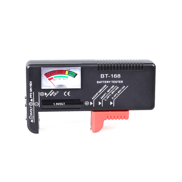 BT-168 BT168 Universal Button Battery Checker Tester  C D 9V Checks Power Level of All 1.5V 9V Battery Volt Meter