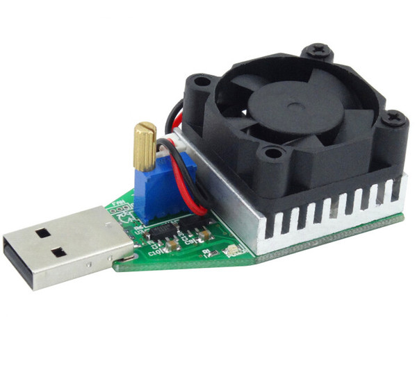 High quality USB load resister 15w discharge tester Interface adjustable constant current mini household electric with fan