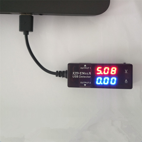 XJD-EM02A USB Detector Electronic Accessories USB Charger Doctor LED Digital Voltage Current Meter Tester Capacity Power Detector