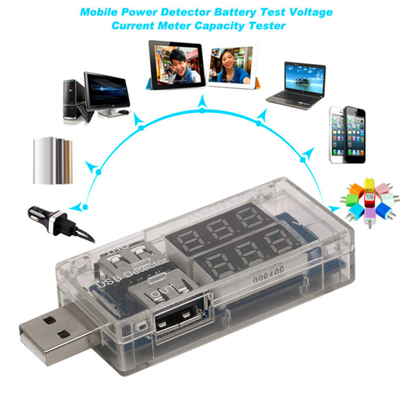 USB Charger Mobile Power Detector Battery Test Voltage Current Meter Power Bank Meter Capacity Tester KWS-10VA