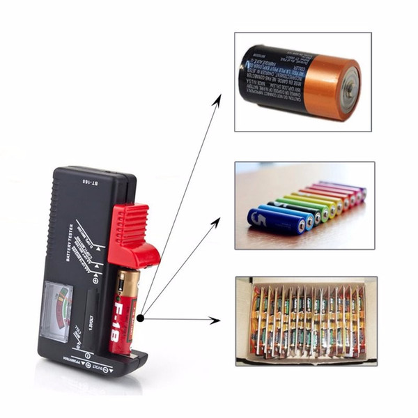 Battery Tester Universal Electronic Battery Checker for  9V Button Cell Multi Size Volt Meter Measuring Tool BT168