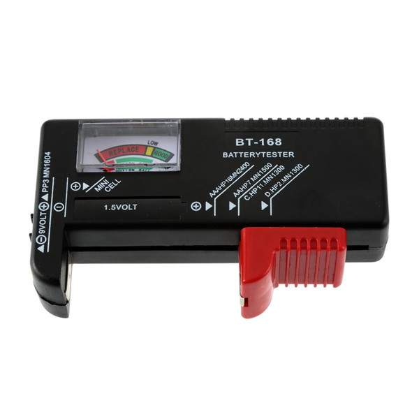 /C/D/9V/1.5V Display Universal Button Cell Battery Colour Coded Meter Indicate Volt Tester Checker BT-168 Drop Shipping