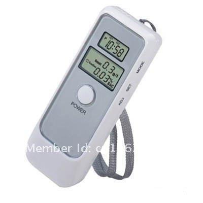 100pcs/lot # 5 in 1 Alcohol Tester Digital Breath Analyzer LCD Breathalyzer LCD Display White Free Shipping 0001