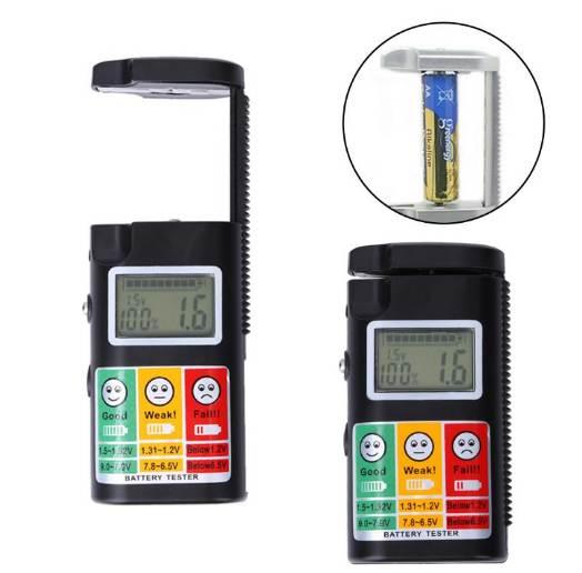 BT-568 Digital Battery Tester Multifunction LCD Display 0-9V Battery Checker for  R1 LR1