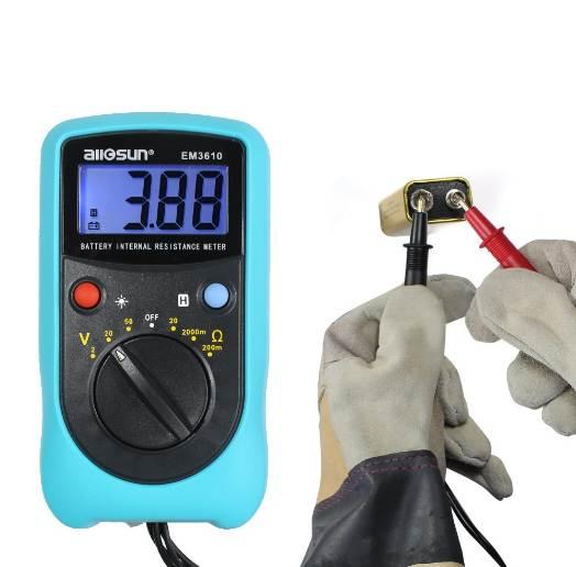 all-sun EM3610 Battery Internal Resistance Meter Battery Voltage Temperature Coefficient Automotive Tester