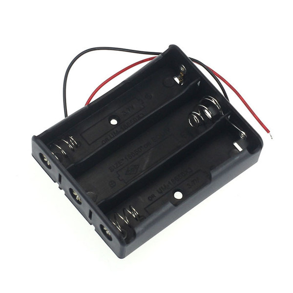 1pcs Plastic 3 Way 18650 Battery Storage Case Box Holder for 3x 18650 Batteries with Wire Leads <$15 no track