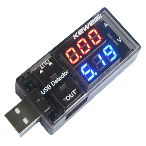 KWS-10VA Current Voltage Tester USB Detector Double USB LCD Display Power Bank Doctor Computer / Cell Phone / Chargers Power Battery Tester