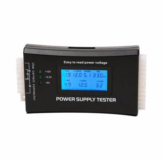 Check Quick Digital LCD Power Bank Supply Tester Computer 20/24 Pin Power Supply Tester Support 4/8/24/ATX 20 Pin Interface HOT