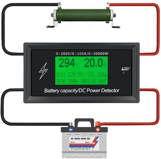 Car Battery Testers digital DC voltmeter ammeter voltage meter capacity volt current wattmeter detector power supply tester