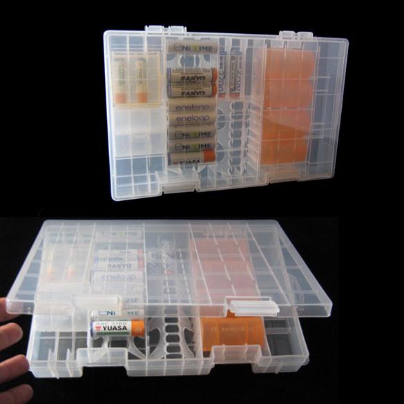 Transparent Plastic Battery Storage Holder Box Hard Plastic Battery Case Protector Boxes Cases for /C/D/9V Battery