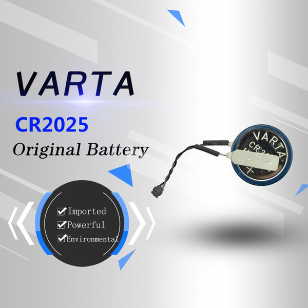 New original imported genuine VARTA VARTA CR2025 3V 165mAh computer motherboard button battery black wire plug