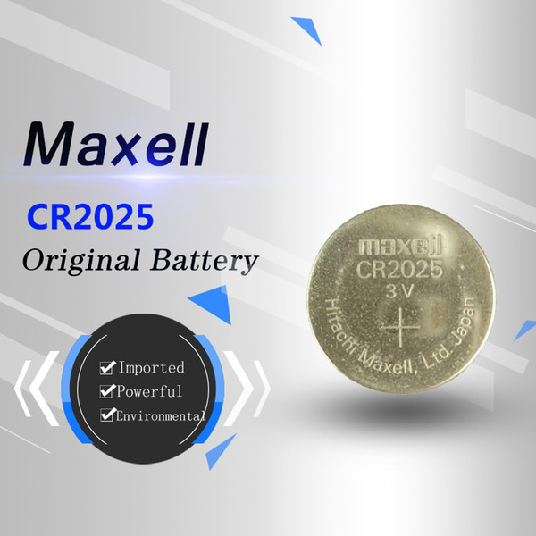 New and original imported genuine MAXELL CR2025 3V 150mAh button lithium battery for watch car key remote control and so on