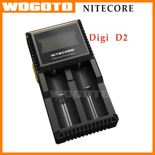 Best Sell Nitecore D2 LCD Universal Battery Charger Digi2 Annel Smart Battery Charger for 18650, 18350, 17670, (RCR123),10440 8w 50 / 60Hz