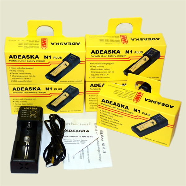 Original Adeaska N1 Plus Smart Battery Charger USB Power Bank with Indicator for LiIon Ni-MH 18650 14500 10440 14500 16340