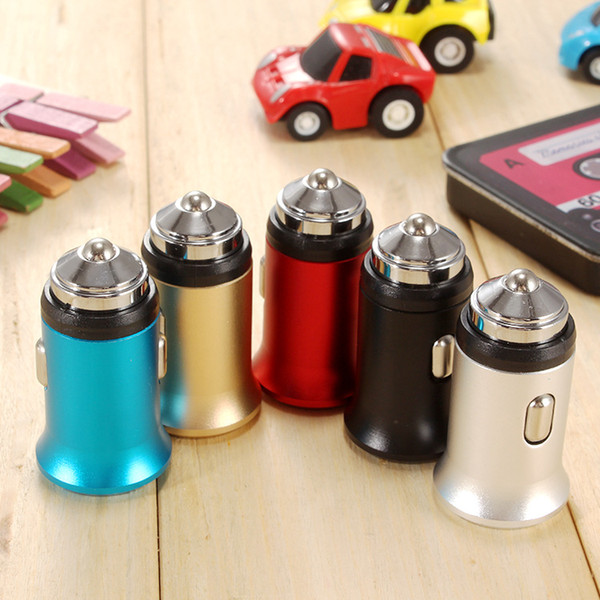 Private Mould Aluminum Dual USB Car Charger as Safety Hammer 2 Ports 5V 3.1MAX Output 15.5W Mini Portable USB Travel Charger For Smart Phone