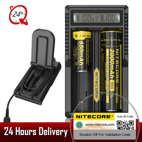 Nitecore UM20 Smart Universe Battery Charger LCD Display Battery Charger With Usb Cables For Charger 18650 10440 17500 14500