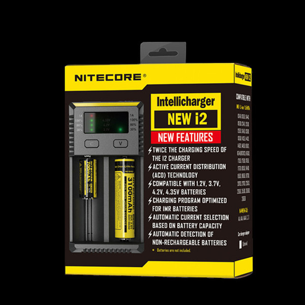 Nitecore New i2 Intelli Charger Universal Battery Charger for  Li-ion 26650 18650 14500 Batteries Charging