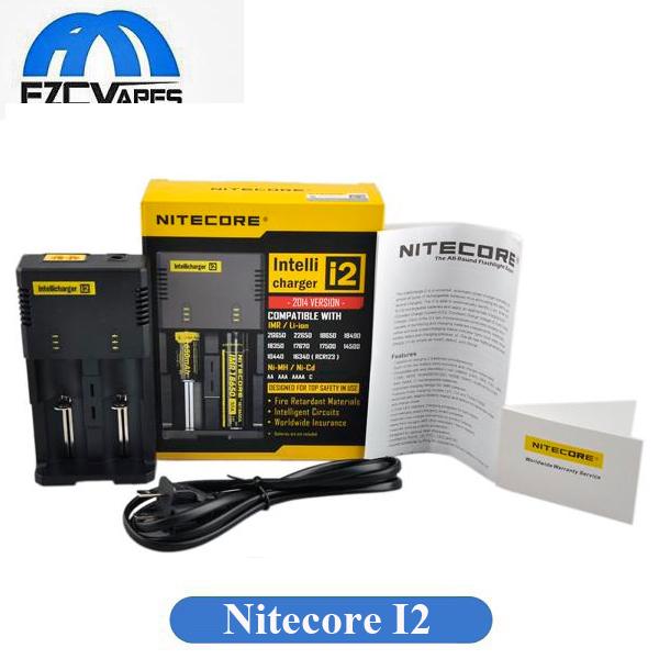 Best Selling Nitecore I2 Universal Charger for 16340/18650/14500/26650 Battery US EU AU UK Plug 2 in 1 Intellicharger Battery Charger