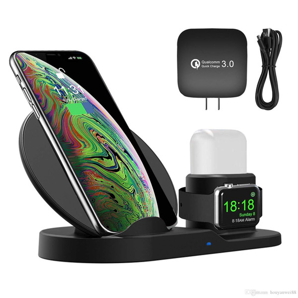 Wireless Charger ,3 in 1 Wireless Charging Stand for Apple Watch,Charging Station for Airpods,Fast Wireless Charger Dock for All Qi Phones