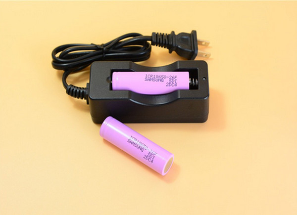 Free shipping 10PCS 18650 US wired Single Battery charger for all 18650 rechargeable battery e cigarette