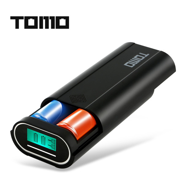 TOMO 2 x 18650 Li-ion Battery DIY portable Smart Charger can be used as external mobile power bank Dual Outputs +B