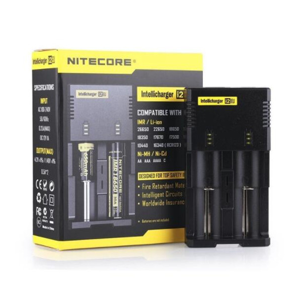 100% Original Nitecore New I2 Digicharger LCD Display Battery Charger Universal Nitecore i2 Charger VS Nitecore i2 D2 D4 UM10 UM20 free ship