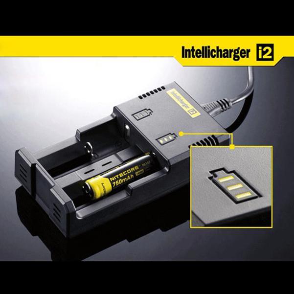 Intellicharger i2 Nitecore Universal Battery Charger With EU Plug For 26650 18650 14500 CR123A 16340 Ni-MH  C Battery(0205008)