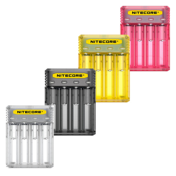 Multi Function Nitecore Q4 Cute Battery Charger for 18650 14500 16340 26650 IMR Li-ion/12V Input Charing for A  Batteries