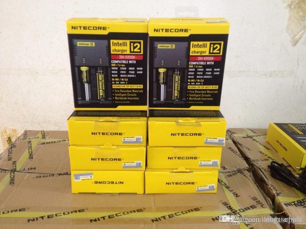 Nitecore i2 Universal Charger for 16340 18650 14500 26650 Battery E Cigarette High Quality 2 in 1 Intellicharger