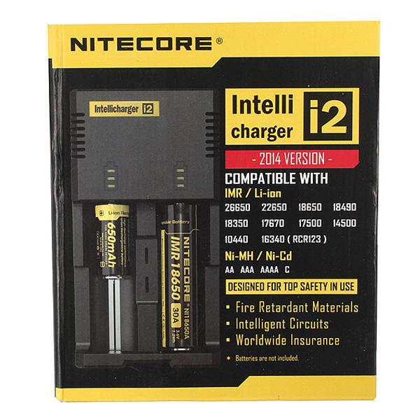 Nitecore I2 Universal Charger for 16340 18650 14500 26650 Battery 2 in 1 Muliti Function Intellicharger With Retail Package Free Shipping