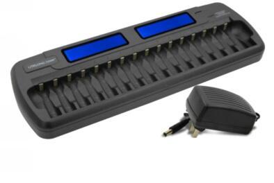 free ship 16 Bay Hi-tech  NiMH NiCD Fast Charger Smart Rechargable batteries Charger LCD Display