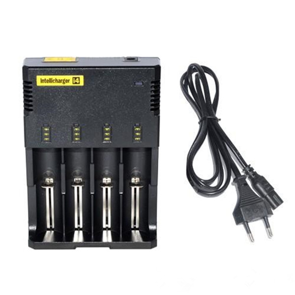 NITECORE i4 4 Slots Battery Charger Intellicharger 2018 Li-ion Ni-MH Smart Charger 4 Slot 18650 NiCd Battery Charger