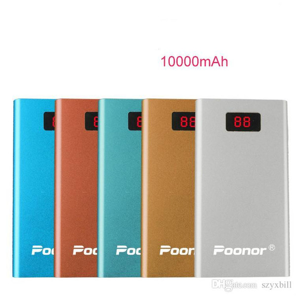 Mobile power metal aluminum shell 10000MAH Ma thin polymer large capacity custom digital display charging treasure